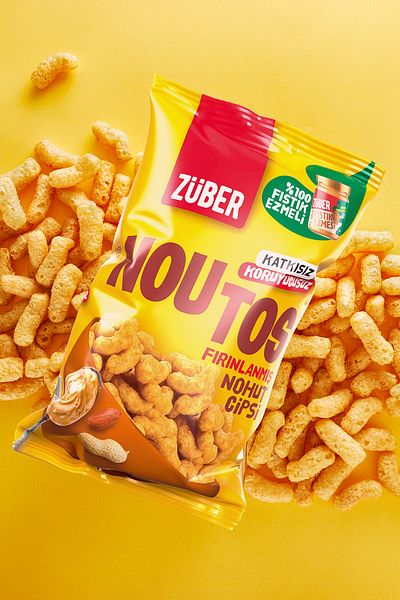 Züber Noutos Chickpea Chips with 100% Peanut Butter 55Gr