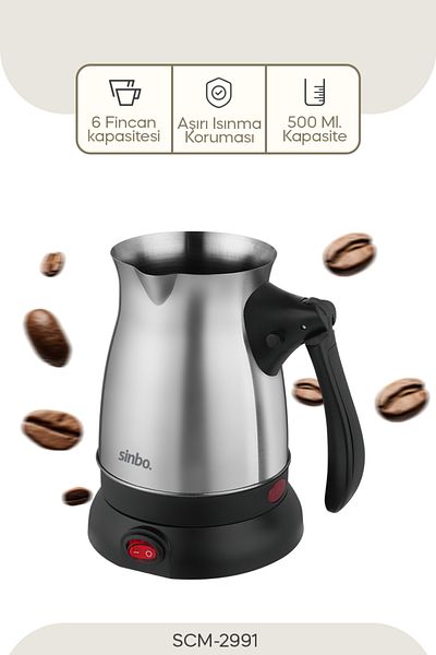 Sinbo Scm-2991 Electric Coffee Pot Turkish Coffee Machine (Folding Handle)