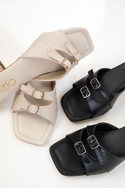 SOHO Czarne damskie klasyczne buty na wysokim obcasie 20641
