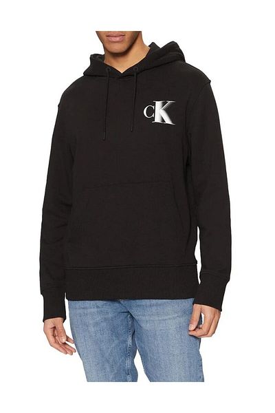 Calvin Klein Men Black Bold Pullover Hoodie