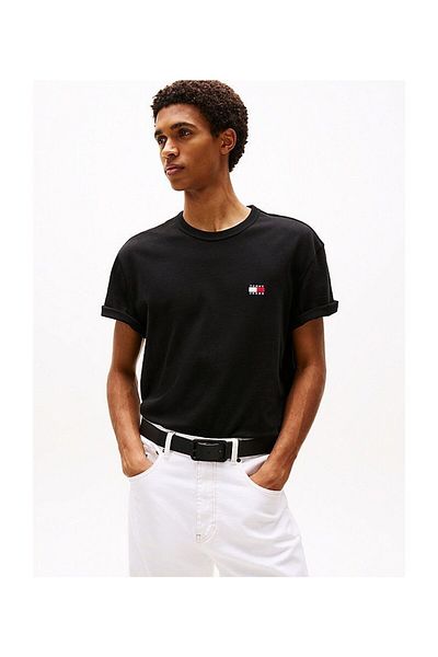 Tommy Hilfiger Pánské černé tričko 20322 Tommy jeans