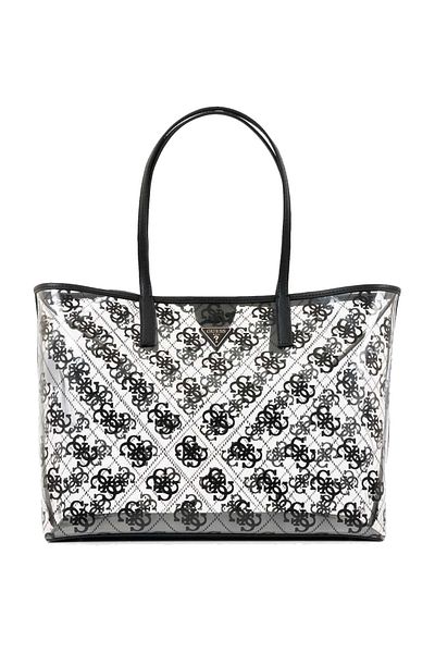 Guess Dámská taška Tuana Large 4G Tote Bags přes rameno – černá