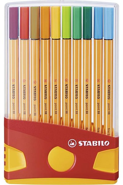 Stabilo Point 88 - Thin Felt Tip Pen - Colorparade - Various Colours - 20 Pcs