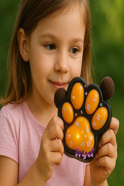 Hyd Toy Squishy Cat Paw Sukushi Paw Sequin Furry Paw Fun Play
