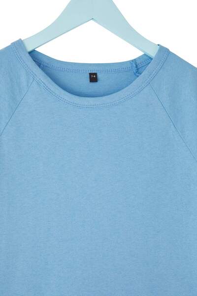 TRENDYOLKIDS Ecru-Blue 2'Li Boys 100% Cotton Color Blocking Short Sleeve Knitted T-Shirt Tkdss25Ts00106