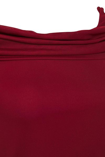 Trendyol Curve Κόκκινη Διχτυωτή Πλεκτή Μπλούζα Plus Size
