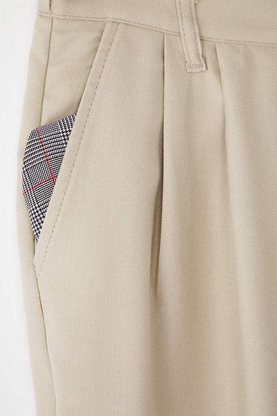 Trendyol Collection Stone Pleated Classic Baggy Fit Fabric Pants Tmnss24Pl00024