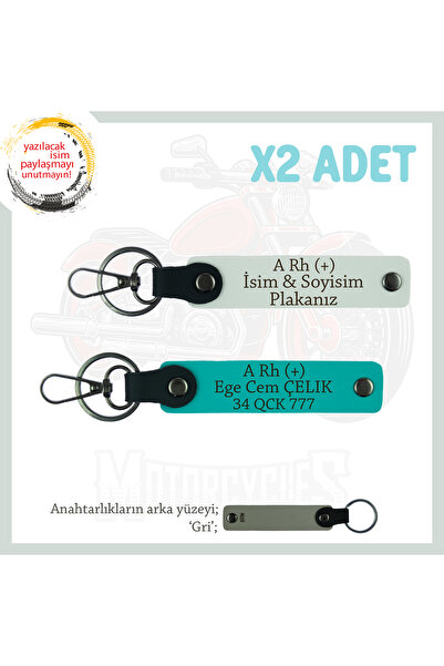Miaju For Speed Lovers, Custom 2-Keychain with Name Plate and a Rh (+) Blood ...