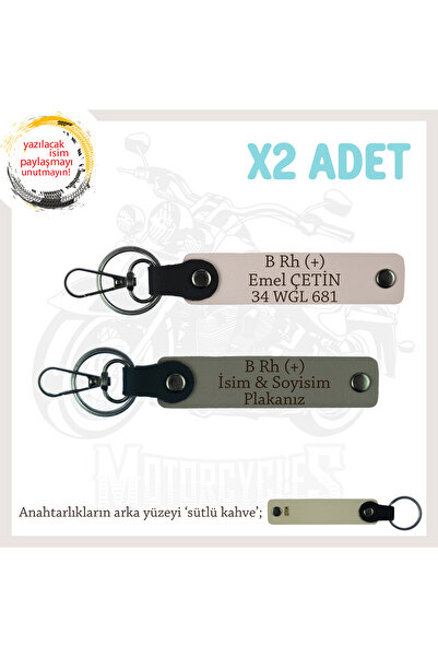Asortishey 2 Keychains with Name Plate and B Rh (+) Blood Group Written, Ash ...