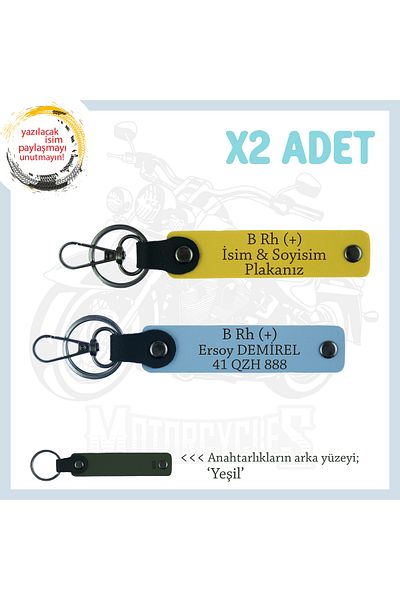 miawiki Name Plate and B Rh (+) Blood Group Written Leather Set of 2 Keychains, Yellow-Blue-Ysl, Special for Speed Lovers