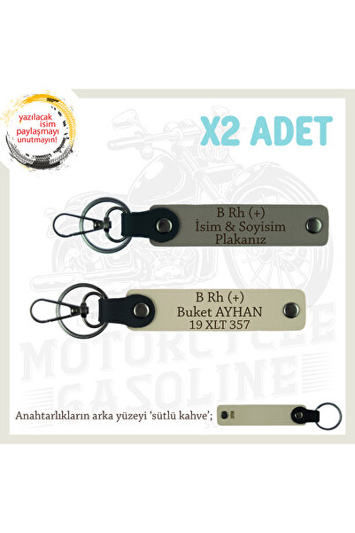 Asortishey Name Plate and B Rh (+) Blood Group Written X2 Keychain Set, Ash G...