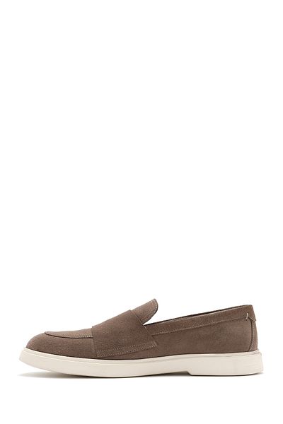 Derimod Bărbați Bej Cataramă dublă din piele de căprioară din piele naturală Pantofi casual Penny Loafer Pantofi de zi cu zi 25sfd750410
