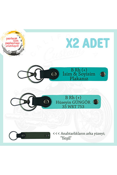 Asortishey سلسلة مفاتيح B+ مع كتابة فصيلة الدم x2، K Turquoise-Turquoise-Ysl،...