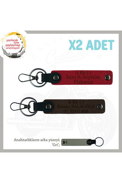 Miaju Speed Lovers Custom Name Plate and a Rh (-) Blood Type Lettering X2 Keychain Gift, Red-K Brown-Gr