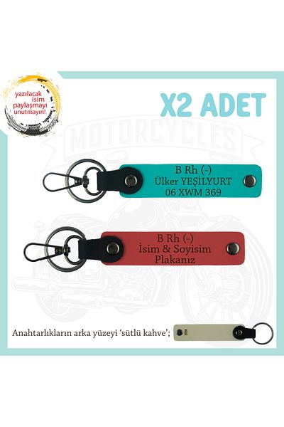 miawiki Name Plate B- Blood Type Written, Pomegranate Flower-K Turquoise-Sk, Asphalt Dust Throwers X2 Keychain