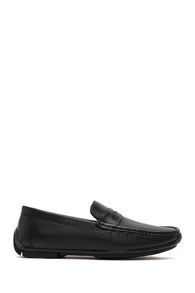 Derimod Men's Black Leather Casual Loafer 25Sfd642018