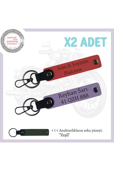 miawiki Different and Meaningful Surprise for Your Loved Ones, Pomegranate Flower-Purple-Ysl, Name and Plate X2 Keychain Set
