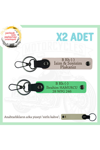 Miaju Exclusive for Speed Lovers, Leather X2' Keychain with Name Plate and B ...