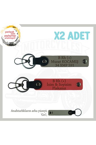 miawiki Name Plate and B Rh (+) Blood Type Written X2 Keychain, Pomegranate Flower-Ash Grey-Gr, Special for Speed Lovers