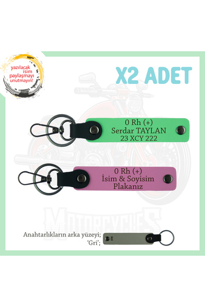 Miaju Special for Speed Enthusiasts, Leather X2 Keychain with Name Plate and ...