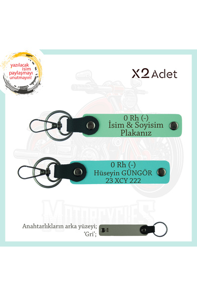 Asortishey Name Plate and 0 Rh (-) Blood Group Written X2 Keychain Suit, Gree...