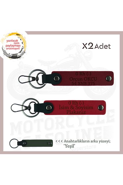 miawiki Name Plate and 0 Rh (-) Blood Group Personalized X2 Keychain, Red-Burgundy-Ysl, Fellow Travelers