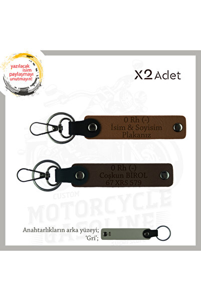 Miaju For Motor Lovers, Meaningful Gift X2 Keychain with Name Plate and 0 - B...