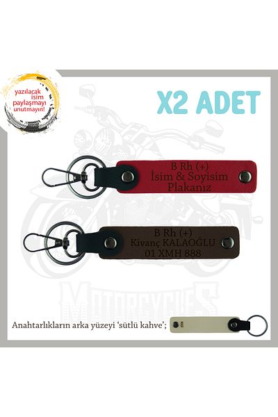 miawiki Gift, Red-K Coffee-Sk, Special Name Plate for Speed Lovers and B Rh (+) Blood Group Written X2 Keychain