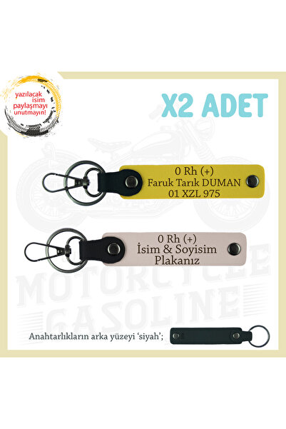 Miaju Exclusive for Biker Friends, Name Plate and 0 Rh (+) Blood Type Gift Le...