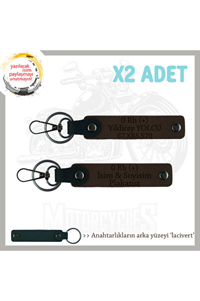 Asortishey ميدالية مفاتيح مع لوحة اسم و0 Rh (+) مجموعة دم كتابة هدية × 2، K C...