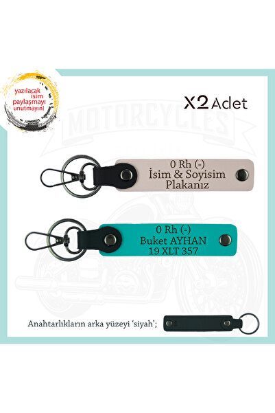 Asortishey مجموعة مفاتيح مكونة من لوحة اسم و0 Rh (-) مجموعة من 2، Pudra-K Tur...