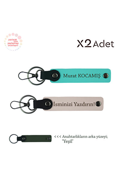 Miaju Stylish Surprise for Mother, Set of 2 Keychains with Name Written, Magn...