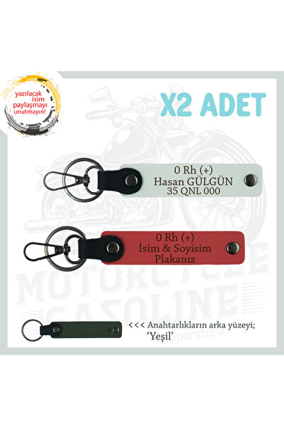 Miaju Special for Speed Lovers, X2 Keychain Set with Name Plate and 0 Rh (+) ...