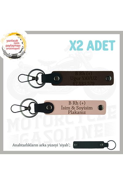 miawiki Name Plate and B+ Blood Group Gift 2-Piece Keychain, Yavruağzı-K Coffee-Syh, Special for Speed ​​Lovers