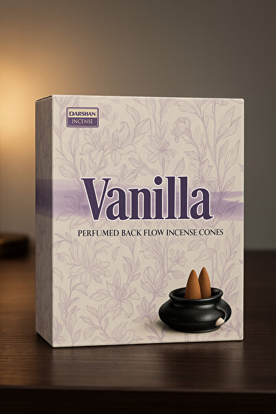 Vanilyalı Geri Akış Tütsü 10'lu | Vanilla Parfumed Backflow Incense Cones| Rahatlatıcı Koku