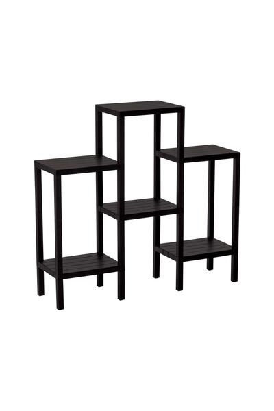 Findit 6 Shelves - Black Modular Unit Plastic 108X100X29 Cm-Findit