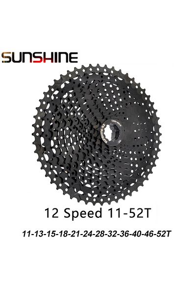SUNSHINE-SZ 12s 11-52t Sunshine Black Cassette 8s 9s 10s 11s 12s Mtb Bike Road Bicycle Freewheel 11v 12v 42/46/5