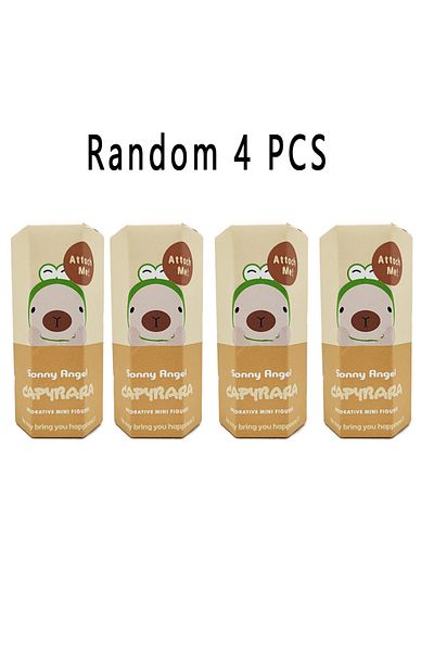 Choice Random 4PCS New Sonny Angel Capybara Series Hippers Harvest Cute Hippie Doll Trendy Car Mobile Phone