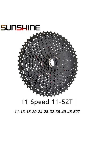 SUNSHINE-SZ 11s 11-52t Sunshine Black Cassette 8s 9s 10s 11s 12s Mtb Bike Road Bicycle Freewheel 11v 12v 42/46/5