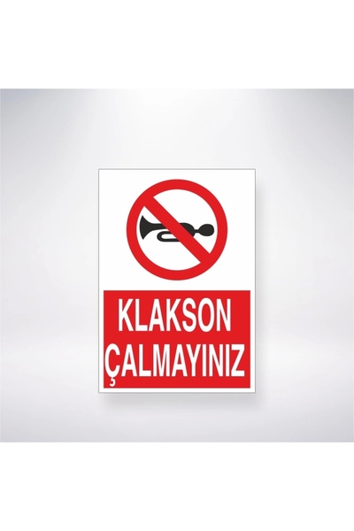 Reysa Tasarım Do Not Play Klaxon Sticker 20X28 cm