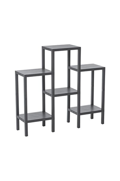 Findit 6 Shelves - Gray Modular Unit Plastic 108X100X29 Cm-Findit
