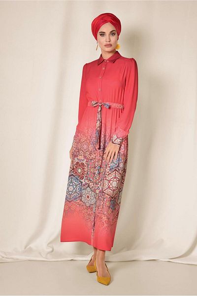 Alvina Patterned Long Tunic 4049