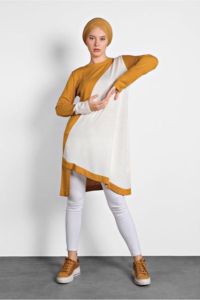 Alvina Asymetric Knitting Tunic 40015