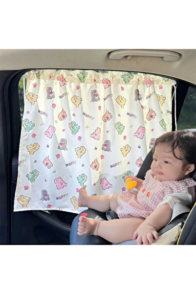 Choice D Suction Cup Curtain In The Car Window Sunshade Cover Cartoon Univers...
