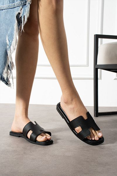 YNS STORE Daily comfortable sole new season women's slippers black color