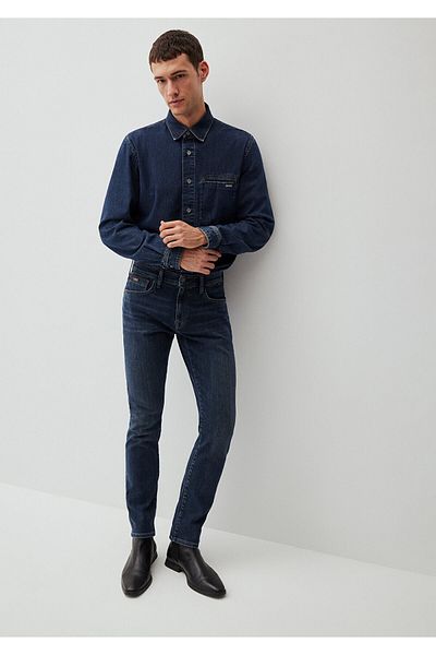 Mavi Ανδρικό μαύρο τζιν Jake Blue Indigo - M 0042287860