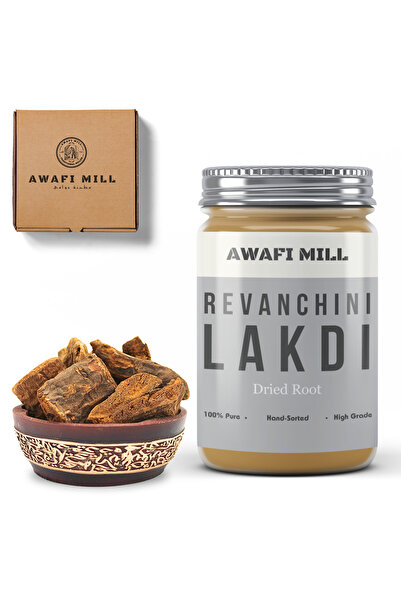 AWAFI MILL ريڤانشيني لاكدي | جذر الراوند | ريڤاند تشيني - زجاجة ١٠٠ غرام / ٣٫...