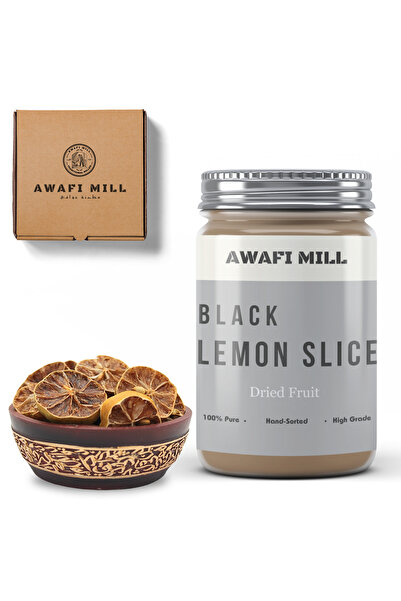 AWAFI MILL شريحة ليمون أسود إيراني - زجاجة 100 جرام / 3.5 أونصة