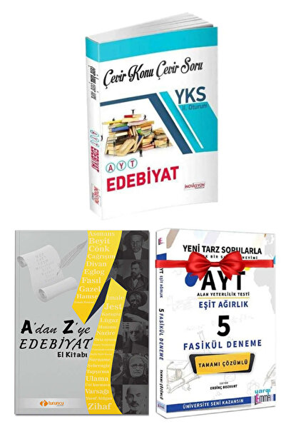 Başat Yayınları İnovasyon YKS AYT Edebiyat Çevir Konu+Edebiyat Yaprak Test+Lemma EA 5 Deneme Hediye