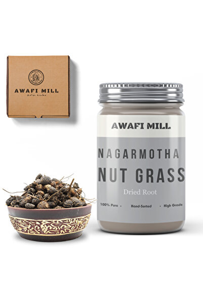 AWAFI MILL جذر ناجارموثا | سايبيروس روتوندوس - زجاجة 100 جرام / 3.5 أوقية
